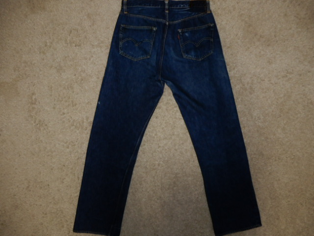 革パッチ 50's リーバイス 501XX 濃色 オリジナル ビンテージ LEVI'S (検 501 BIGE WW2 ギャラ 年代 大戦モデル 片面 506XX 507XX 557XX 0s