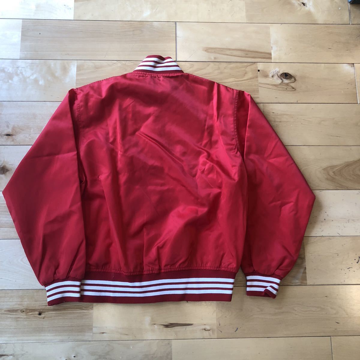 ☆/adidas/descente/デサント/80s/old/赤/スタジャン/ナイロン