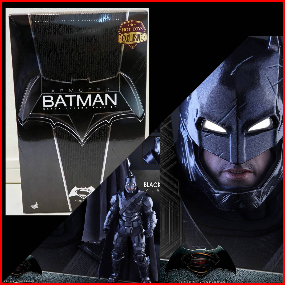 MMS356 ブラック クロム アーマード バットマン HOTTOYS ホットトイズ 