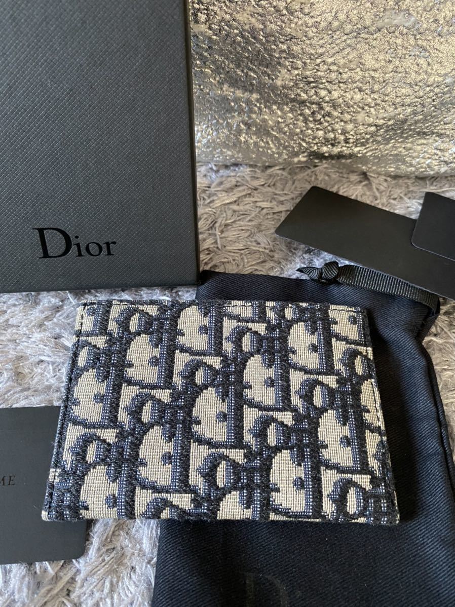 DIOR ディオール オブリーク ジャカード トロッタ ウォレット Dior