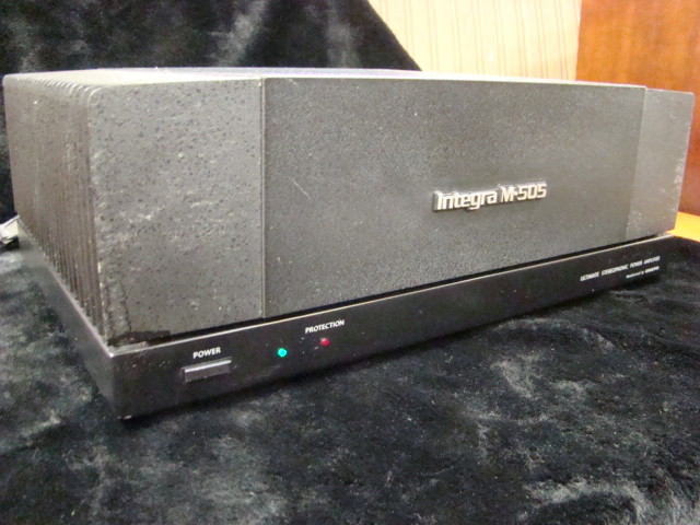 Onkyo Integra M-505 パワーアンプ　1977年頃 ONKYO Integra M-505 パワーアンプの調整と紹介と試聴 1977年のパワー