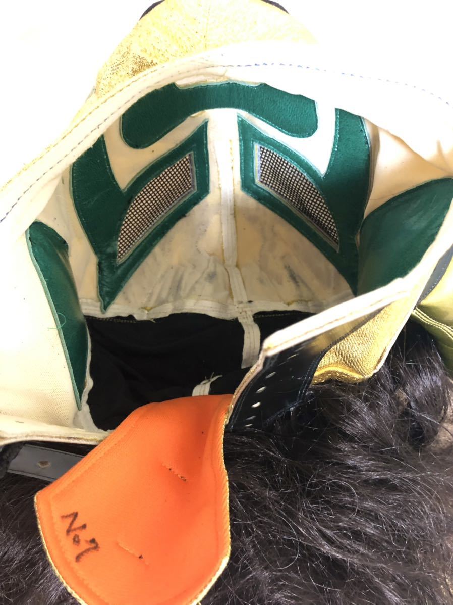 【ゆうパック送料無料】獣神サンダー・ライガー　ウィッグ付き　試合用マスク_7