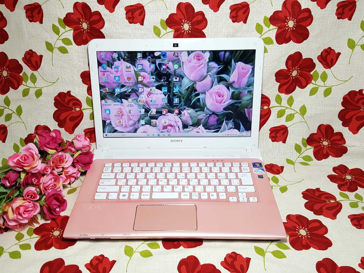 VAIO ピンク | - SONY Sony 女性向け激レア 可愛い ノートパソコン 