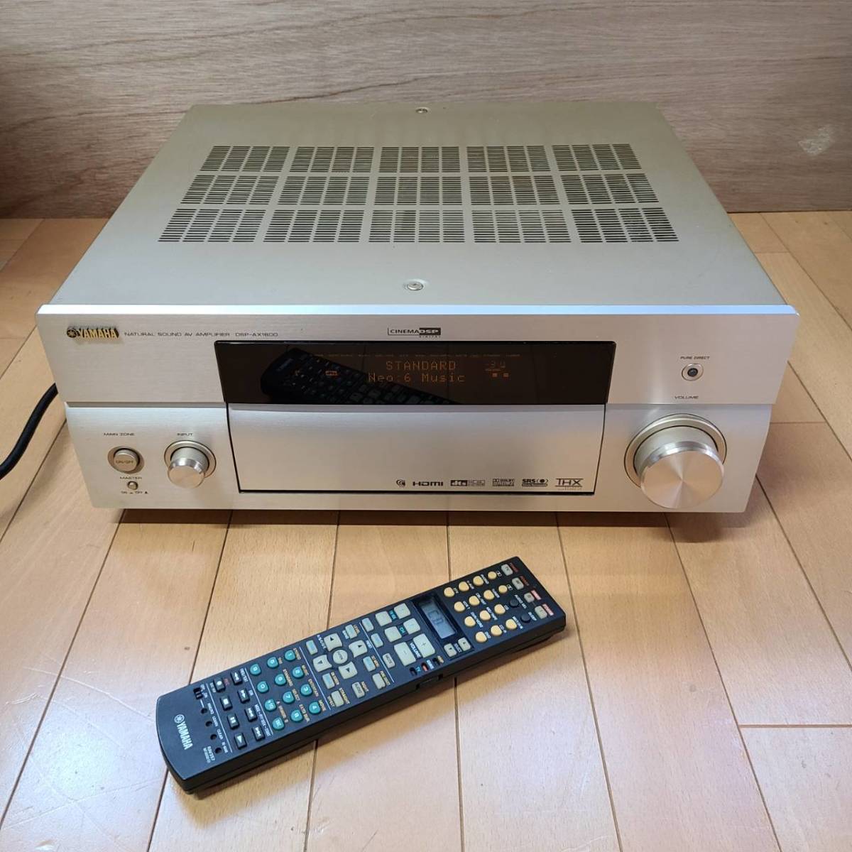 ◇◇YAMAHA/ヤマハ DSP AVアンプ DSP-AX1600 リモコン 電源ケーブル