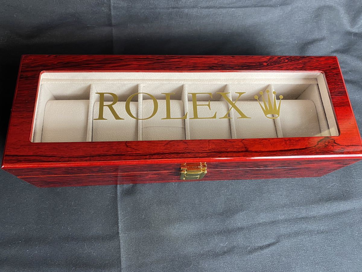 ROLEX ロレックス　ディスプレイ　ケース　時計ケース　非売品 展示　コレクション　6個収納可能