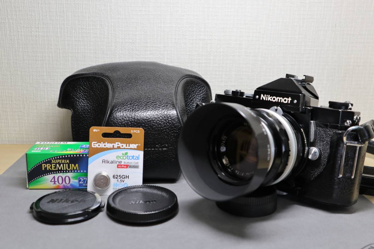 モルトも綺麗なNikomat FTN（ニコマートFTN)blackボディ Nikkor