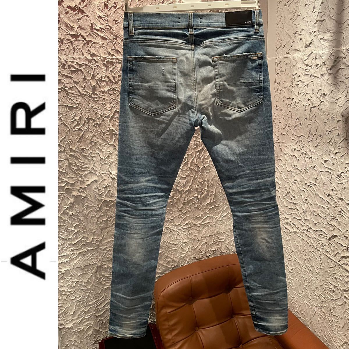 ☆アミリ【AMIRI】ダメージスキニーデニム ストレッチ w32 