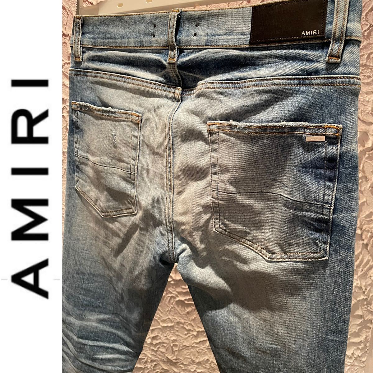 ☆アミリ【AMIRI】ダメージスキニーデニム ストレッチ w32 