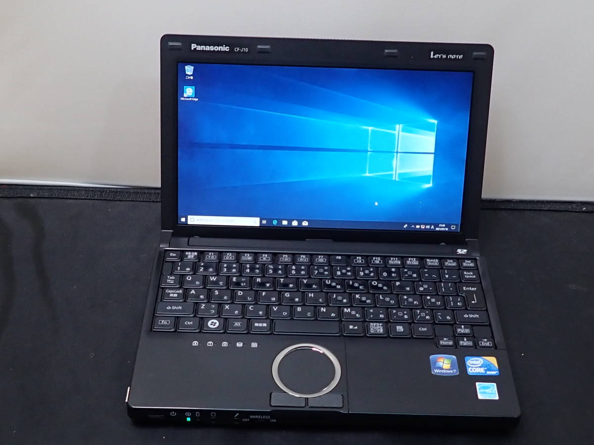 Panasonic パナソニック Let's note CF-J10 CF-J10AYKDS Core i5 M580 4GB SSD128GB Windows10 10.1インチ