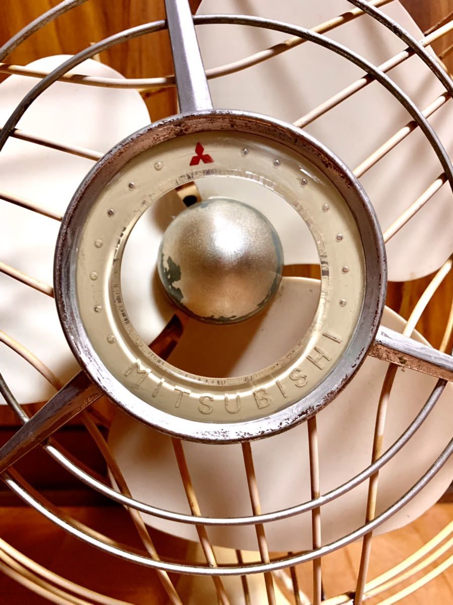 昭和レトロ 三菱扇風機 ヴィンテージ レトロ扇風機 3枚羽根 安い，低価