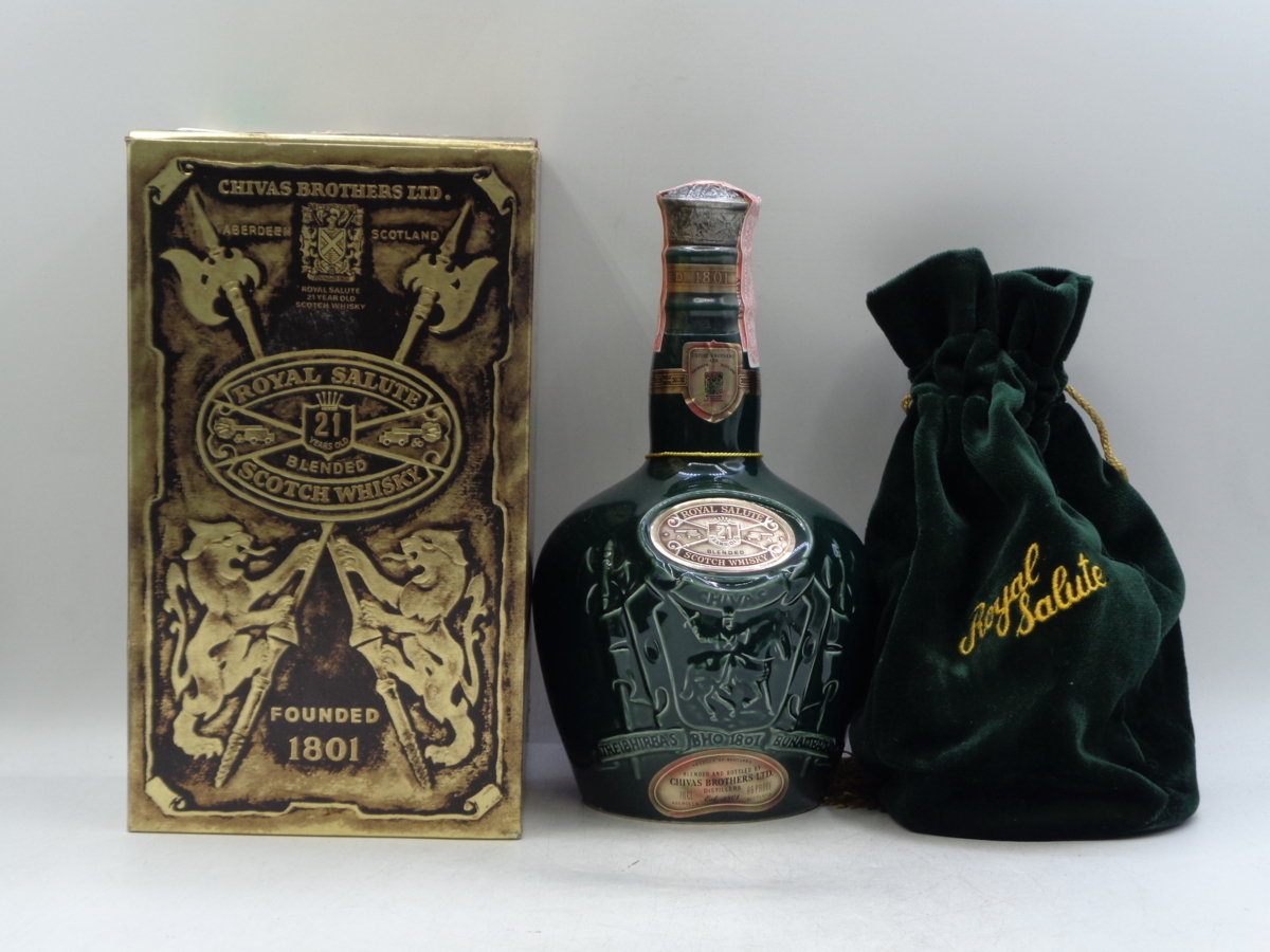 ROYAL SALUTE 21年 ロイヤルサルート 21年 ウイスキー 陶器ボトル 緑