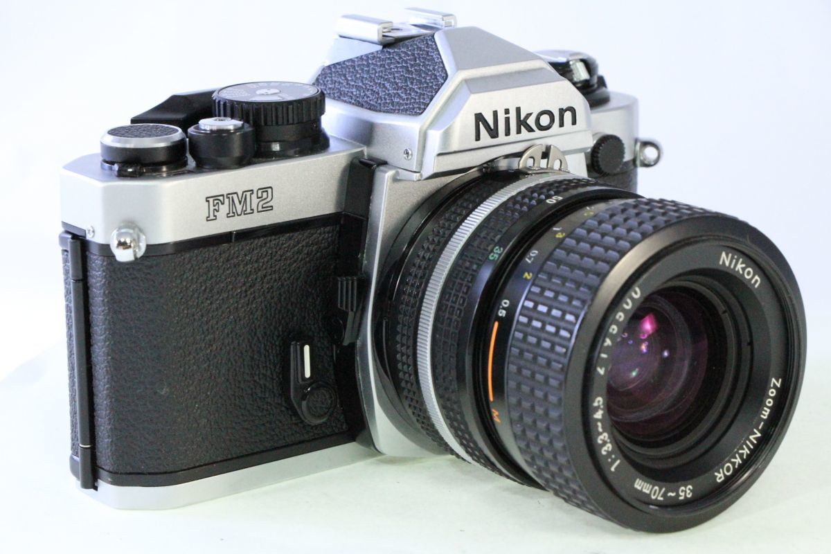 ジャンク☆ニコン Nikon NEW FM2 ボディ＋35-70mm☆13132 同梱歓迎