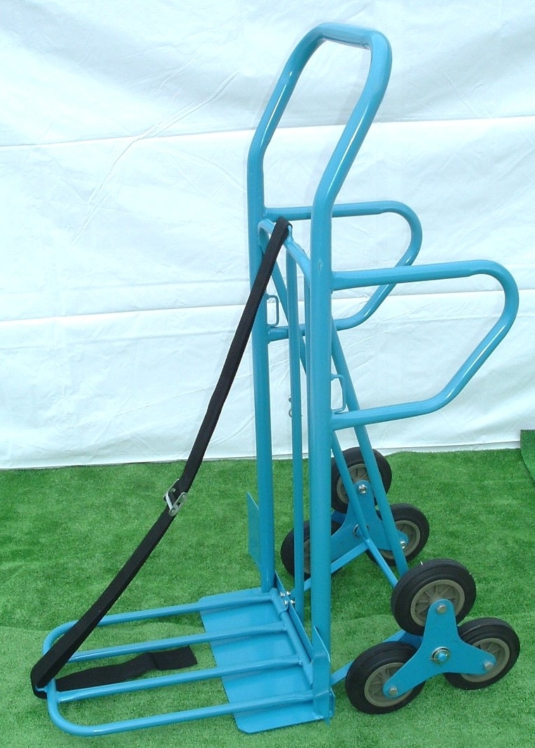 ●新品 6輪 お買得階段台車 コキズ処分品 NK-6 階段運搬車 階段昇降車 段差カート 階段台車 荷台折畳式ネコ脚付 個人方配達OK! 運賃2，500-