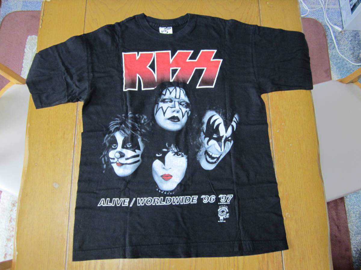KISS　キッス　C 1996 KISS CATALOG. LTD　Tシャツ　Lサイズ　 Kiss 0 KISS Simmons Greatest 15x30