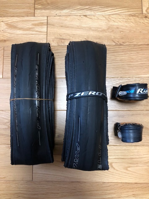 ☆中古☆ピレリ P-ZERO VERO クリンチャー 700×28C・パナレーサー R'air 23-28C 2本セット