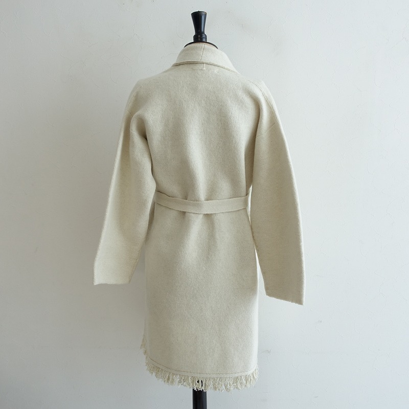 □フォーティーファイブアール 45R *縮絨ニットのカウチンコート*0 
