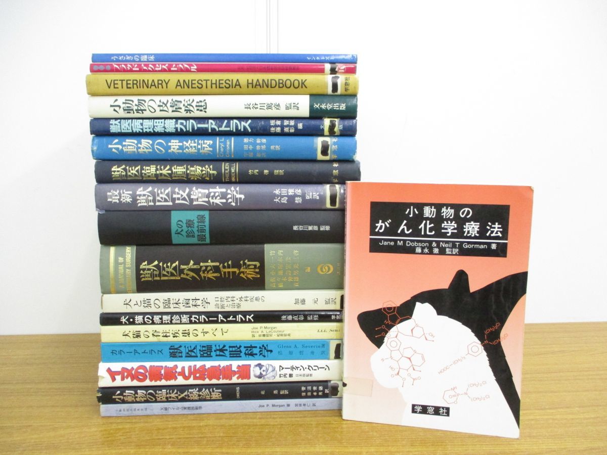 ■01)【同梱不可】獣医学関連本まとめ売り18冊セット/医学/医療/治療/犬猫/小動物/外科手術/臨床腫瘍学/眼科学/脊柱疾患/がん化学療法/B