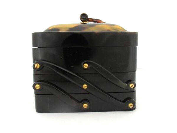 1円 べっこうジュエリーケース 小物 AA474