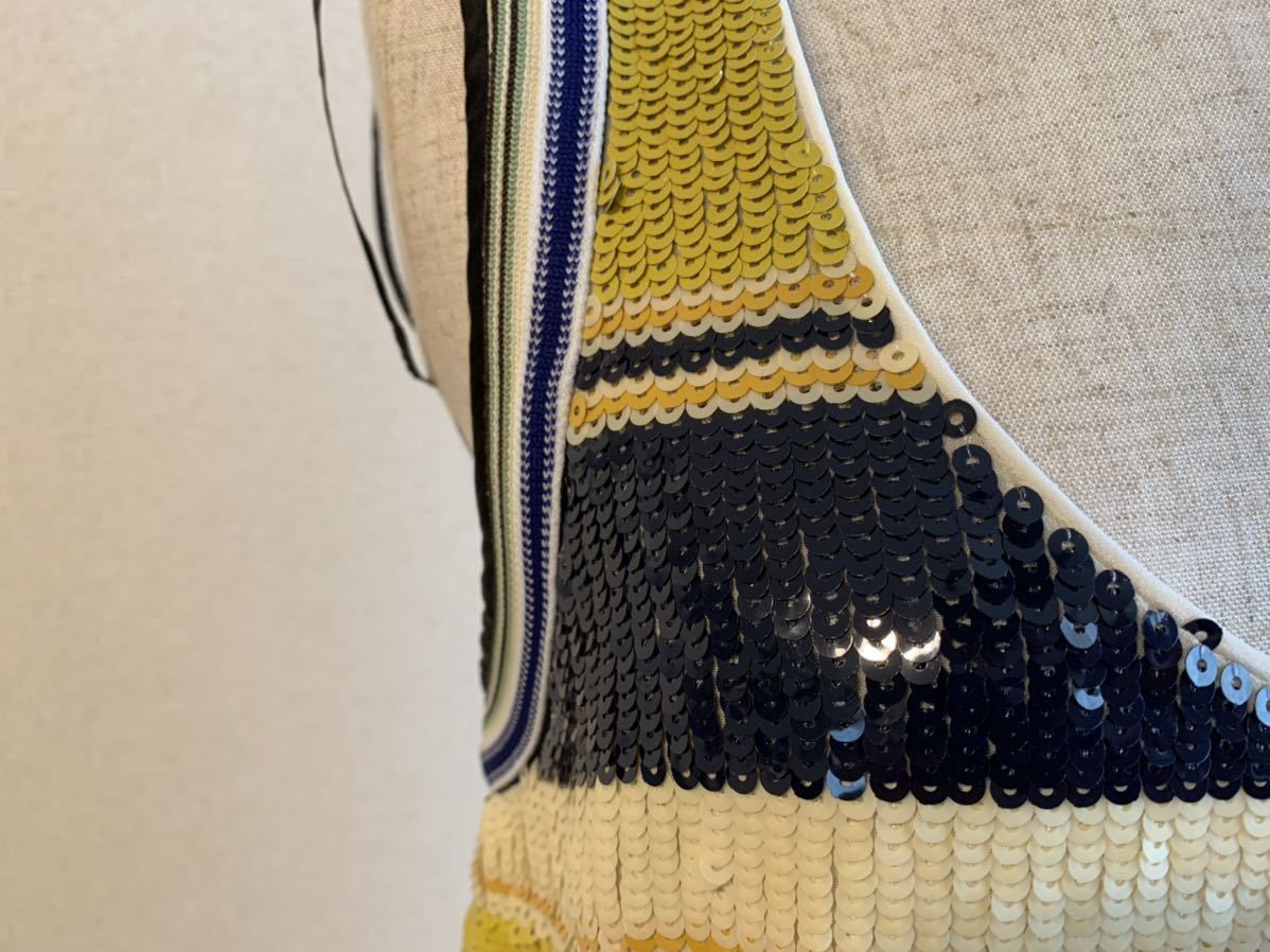 新品 S 定価93500円 3.1 phillip lim スパンコール ボーダー タンク  