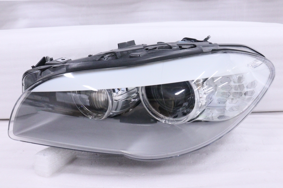17-503★前期 HID F10 BMW5シリーズ★左ヘッドライト 1ZS 010 131-43 ガンメタ BMW 純正 (UK)
