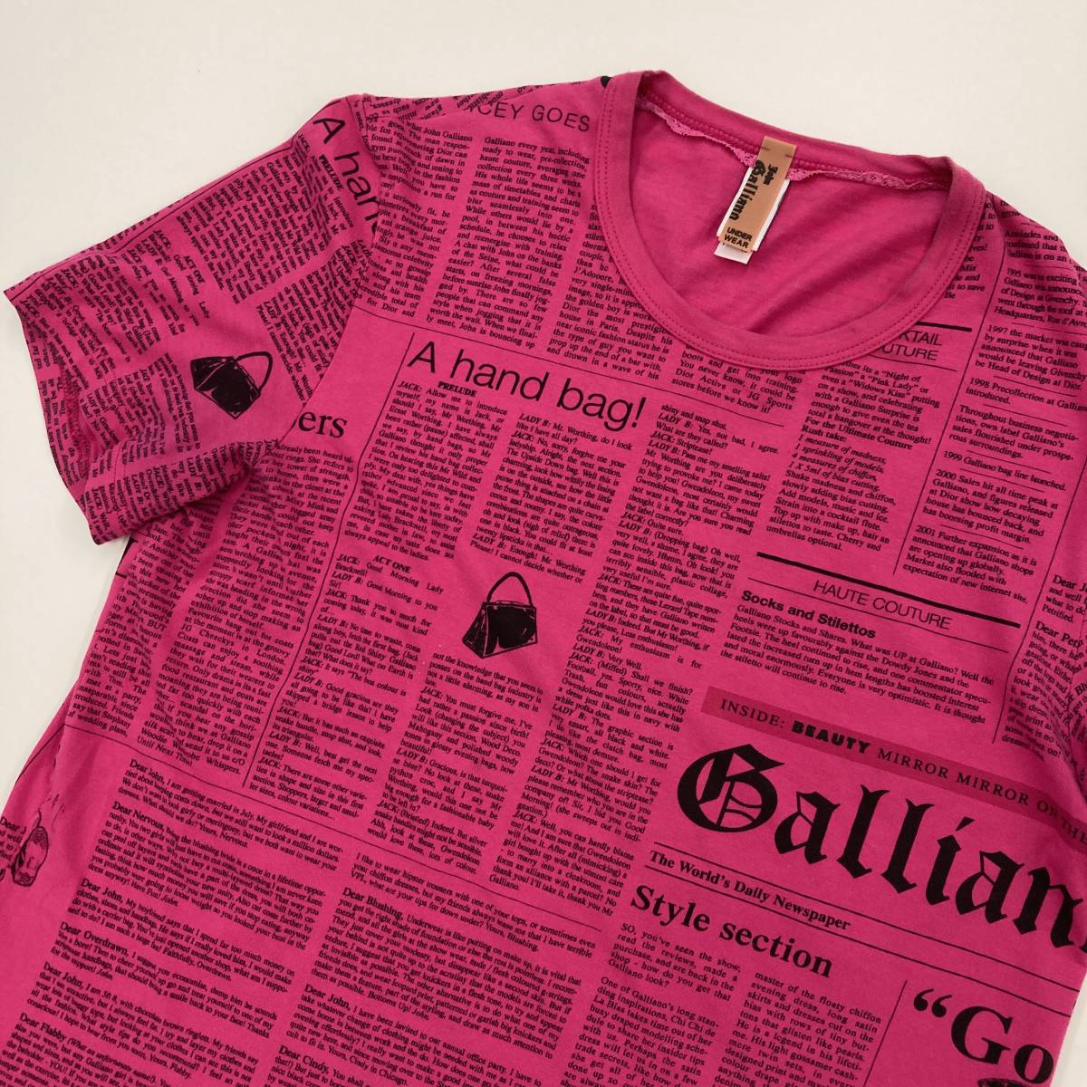 John Galliano ニュースペーパー ジョンガリアーノ GALLIANO ニュース 