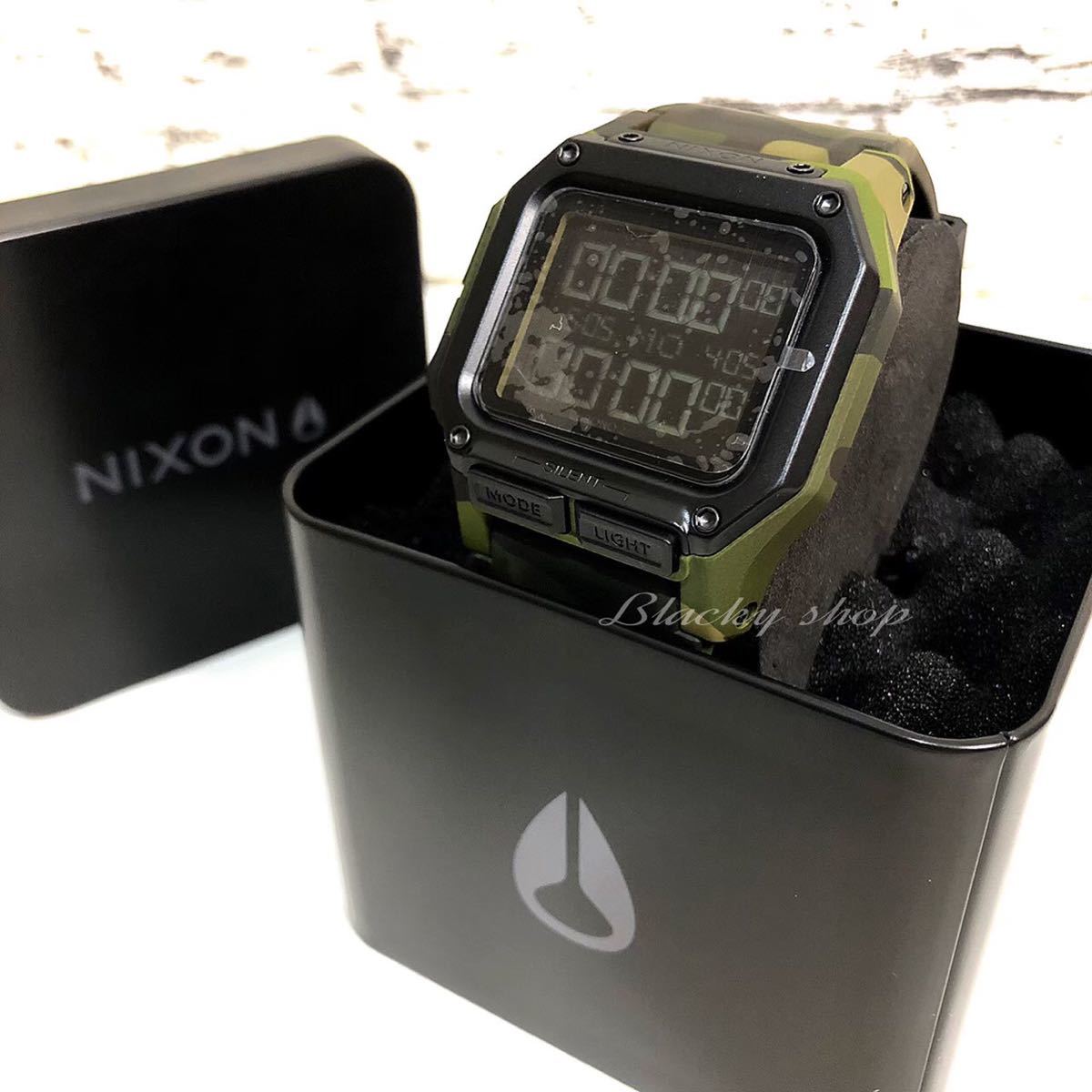 未使用品】ニクソン レグルス 腕時計 迷彩 A1180 未使用】NIXON