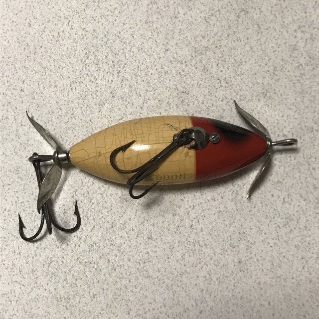 HEDDON ヘドン オリジナル SOS ウンデッドミノー オールド ウッド製