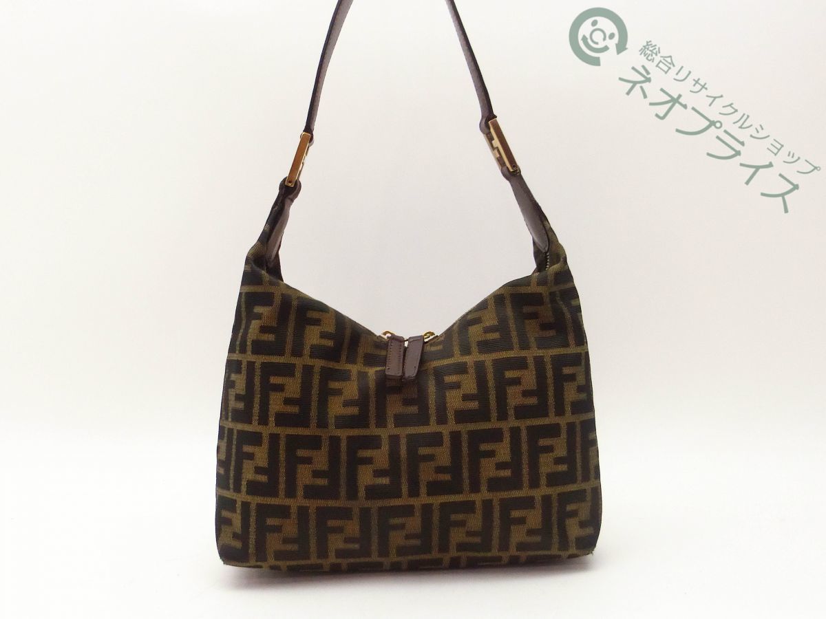 フェンディ ズッカ柄 バッグFENDI キャンバスポーチ FENDIフェンディ 