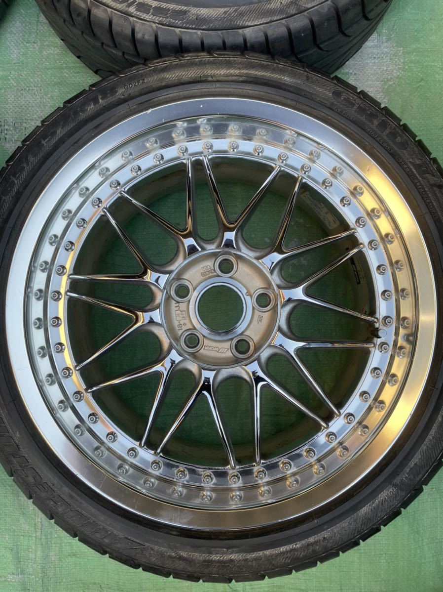売り切り！ 貴重な美品！ WORK REZAX 18インチ 5穴 PCD114.3 8J+38・9J 