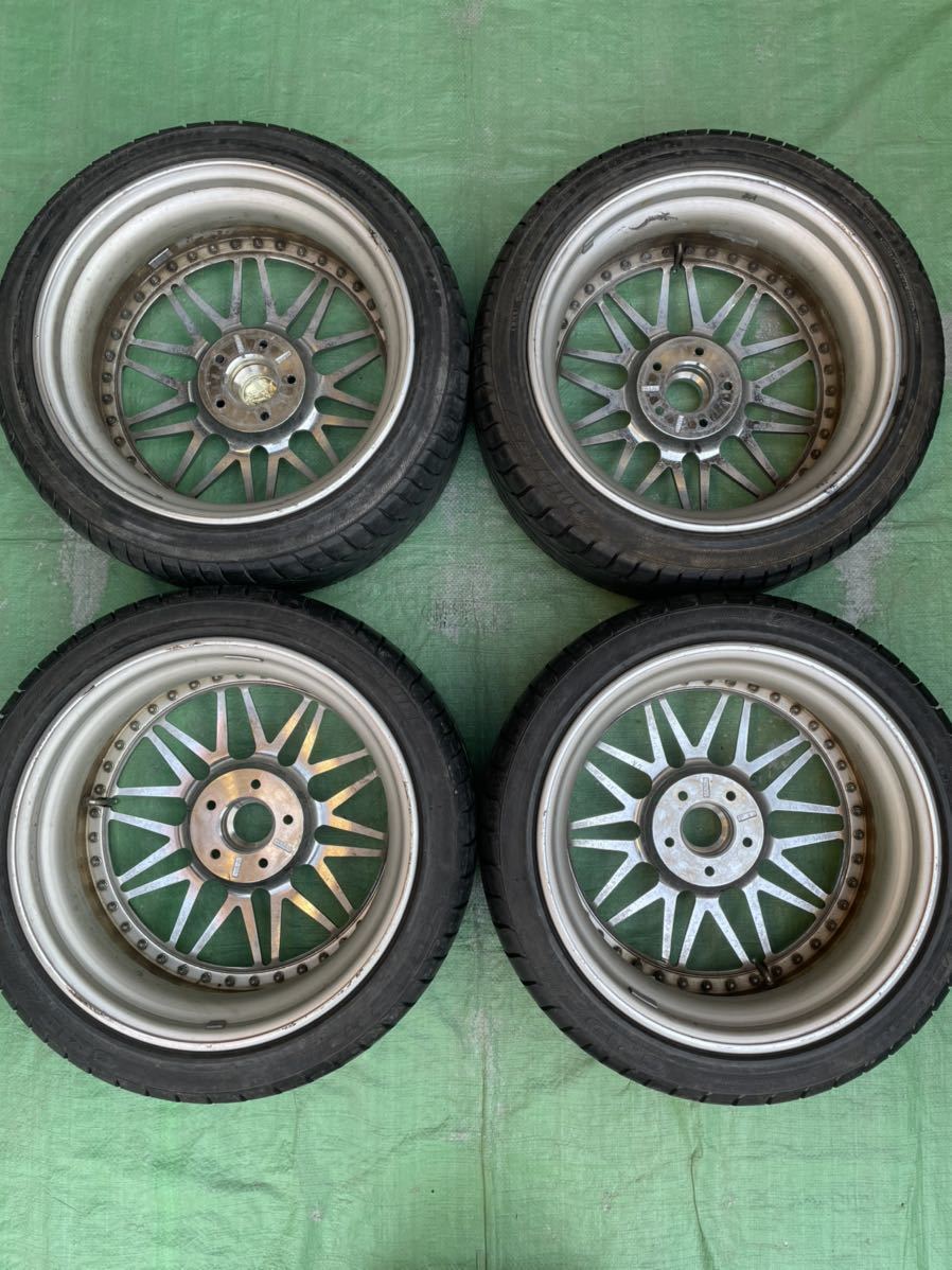 売り切り！ 貴重な美品！ WORK REZAX 18インチ 5穴 PCD114.3 8J+38・9J 
