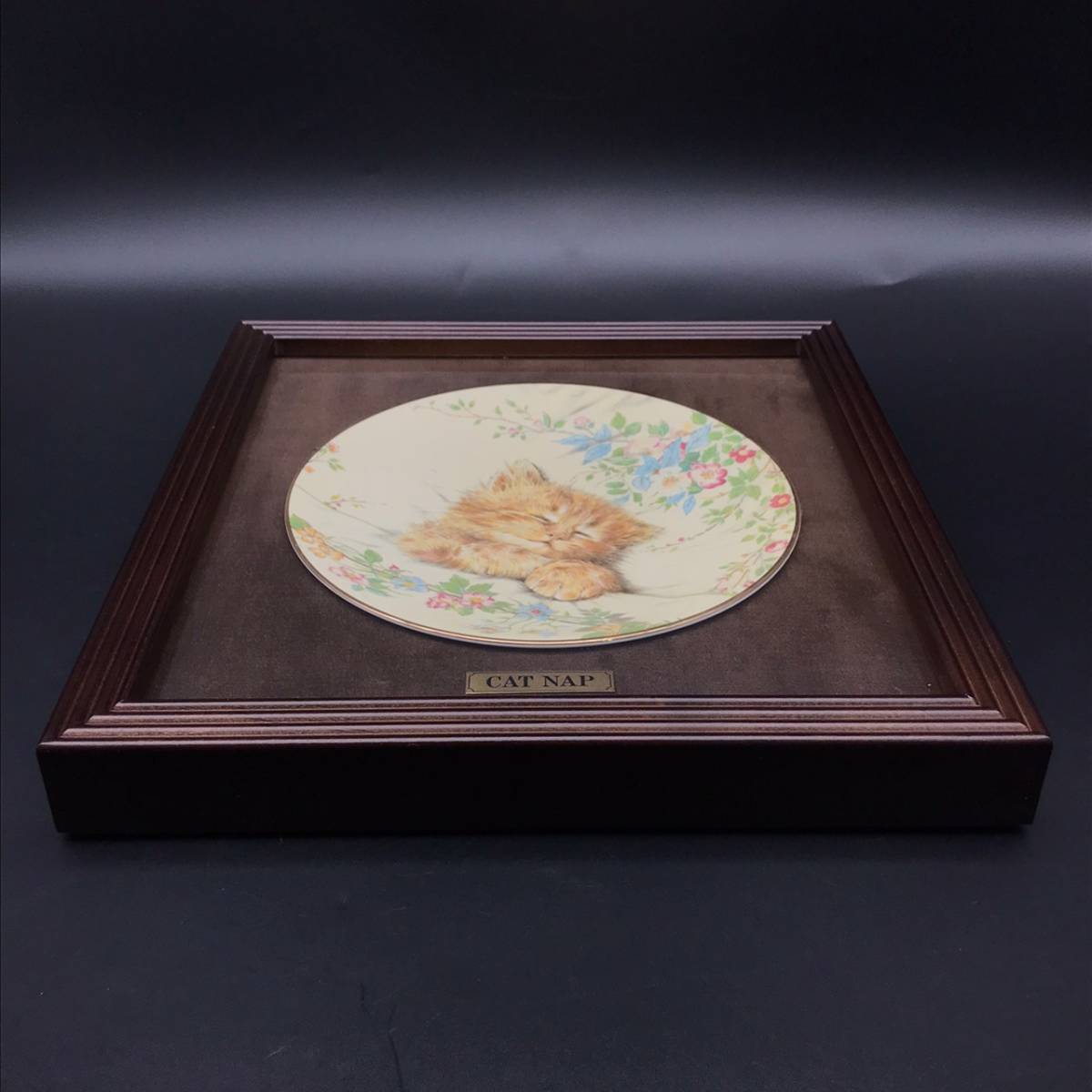 EJ0708-46-22IT Royal Worcester CAT NAP 飾り皿 / ロイヤルウースター