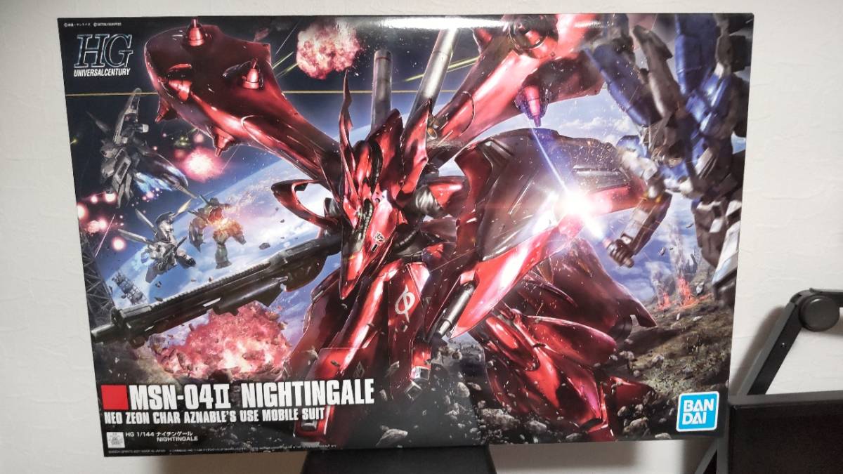送料無料 HGUC 機動戦士ガンダム 逆襲のシャア ベルトーチカ・チルドレン ナイチンゲール 1/144スケール 色分け済みプラモデル
