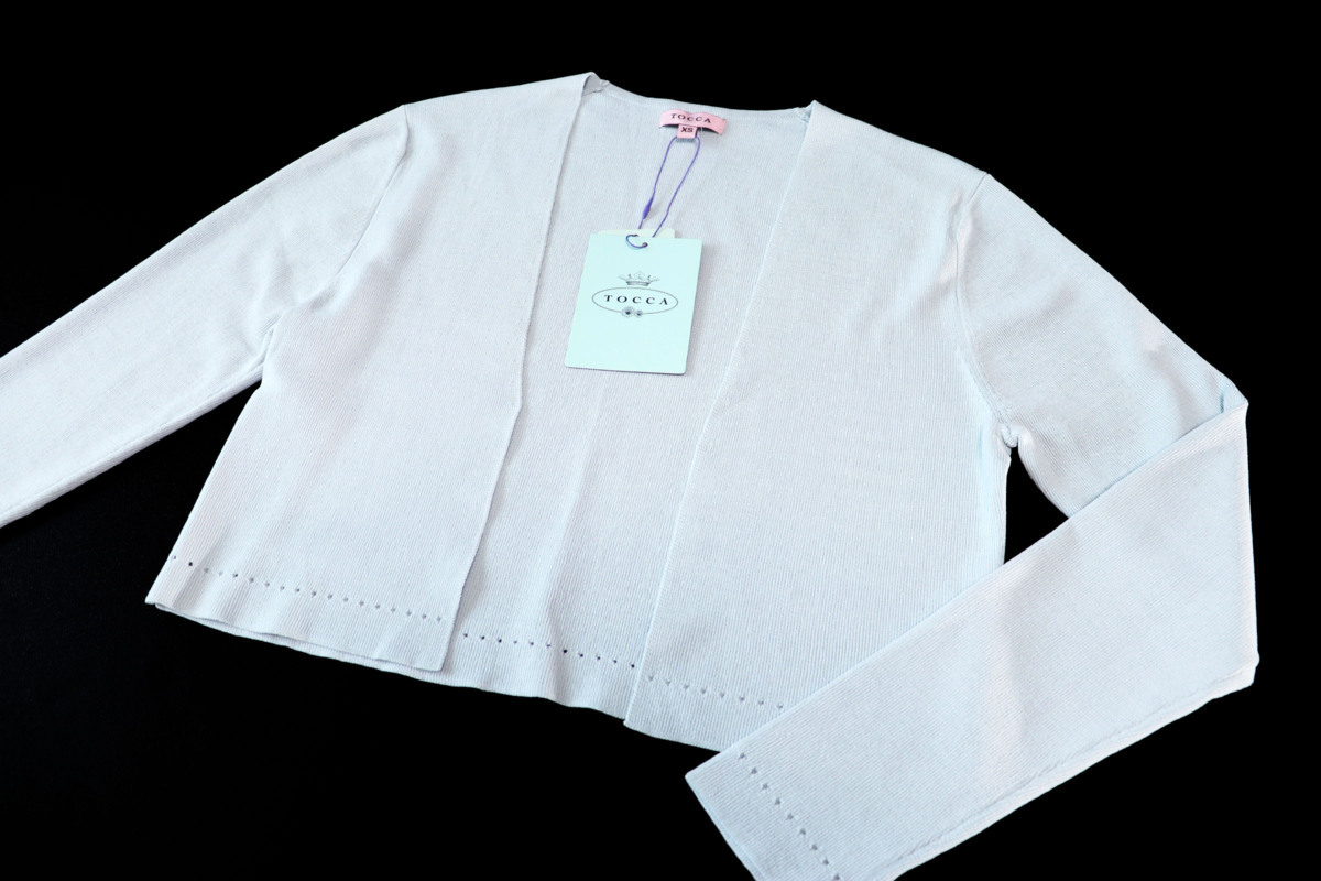 ★未使用2018★TOCCAトッカ/SQUARE BOLEROボレロ/定価1.9万：XS/スカイブルーxp177
