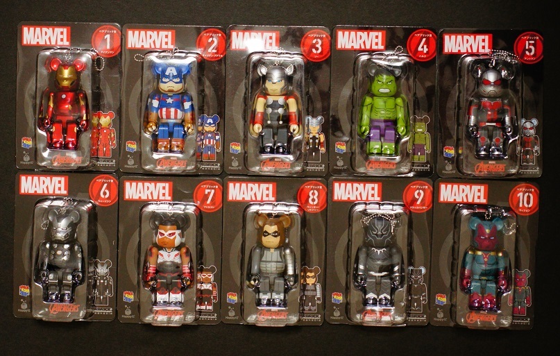 新品 送料無料 MARVEL HAPPYくじ BE@RBRICK 100% 25種セット (全20種 + 全5種) MEDICOM TOY メディコムトイ MEDICOMTOY ベアブリック