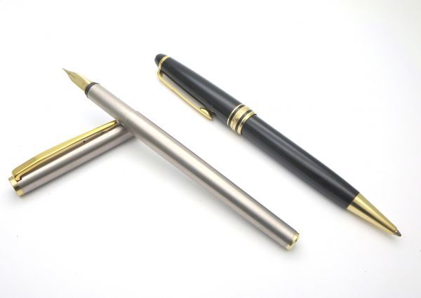 MONTBLANC 万年筆 2本セット 585 ノブレス 1000円スタート MONTBLANC モンブラン 2本 万年筆 ノブレス ペン先585