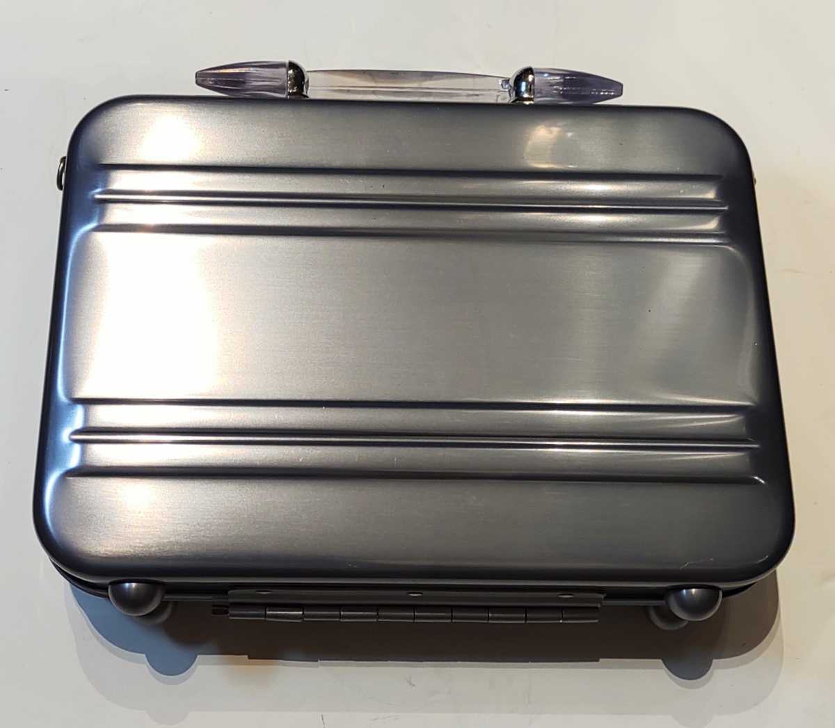 希少! ZERO HALLIBURTON ゼロハリバートン クリアハンドル アタッシュケース ミニサイズ 鍵付き ビジネスバッグ　ストラップ欠品