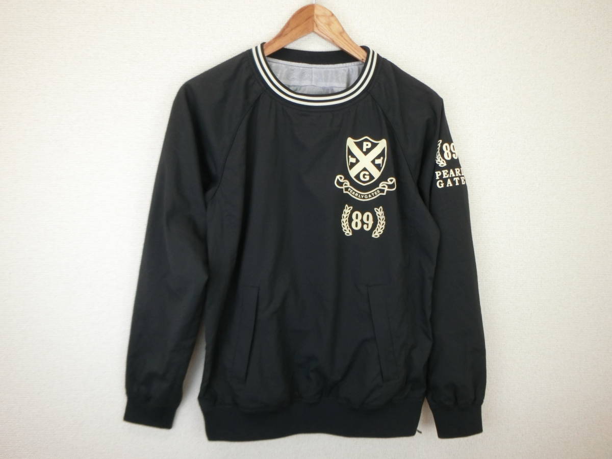 美品】PEARLY GATES(パーリーゲイツ) ブルゾン 黒 レディース 1 ゴルフ