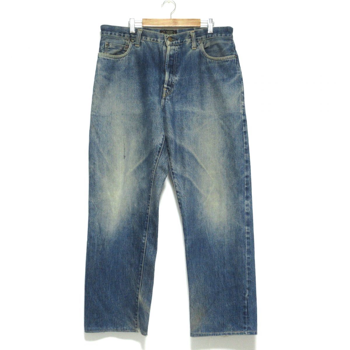 良品 初期 90s RRL ダブルアールエル 三ツ星タグ USA製 ユーズド加工