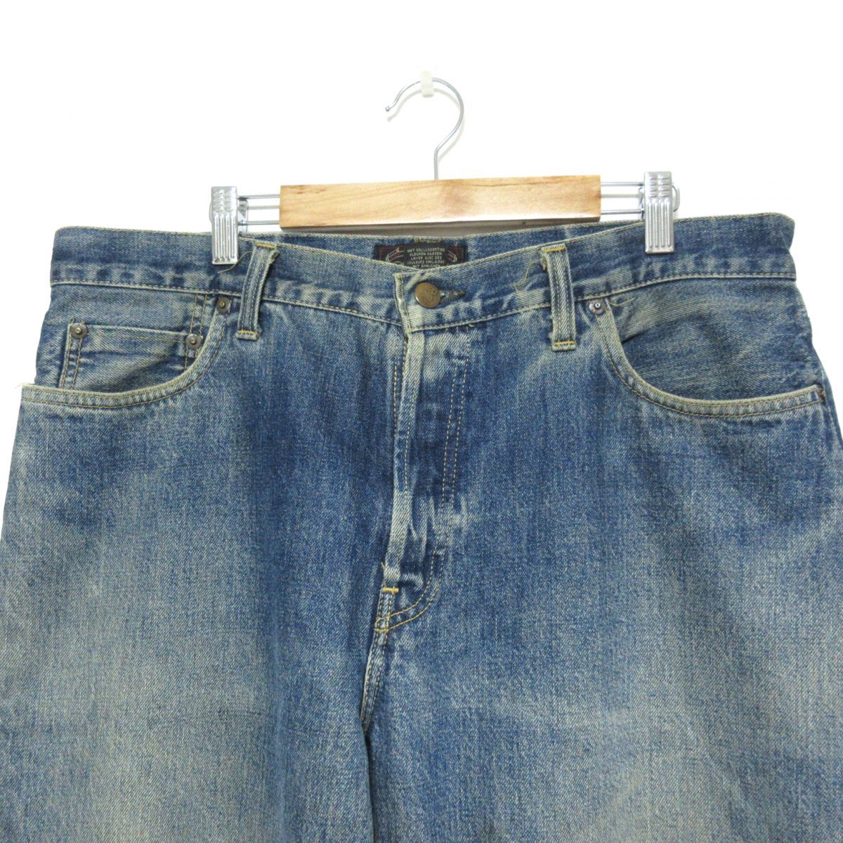 良品 初期 90s RRL ダブルアールエル 三ツ星タグ USA製 ユーズド加工