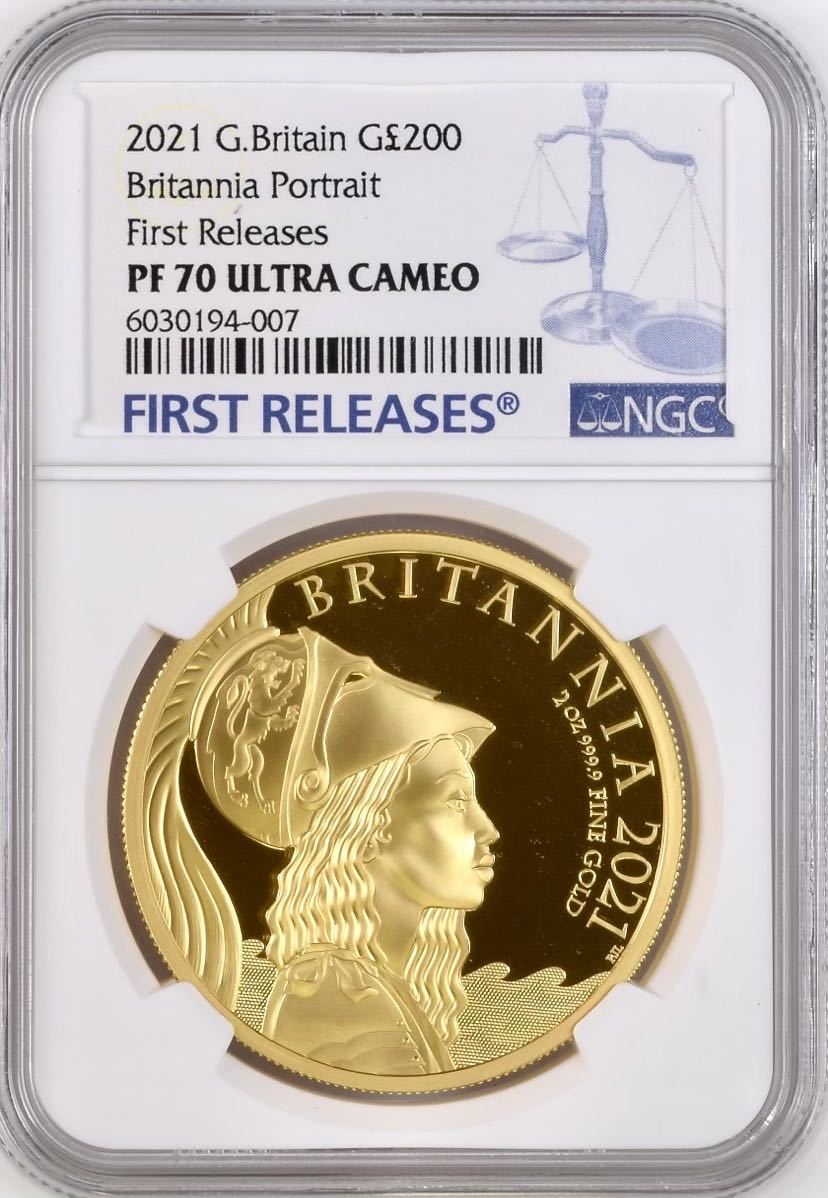 イギリス 200ポンド 2021年 ブリタニア 金貨 貨幣 プレミアム 限定220