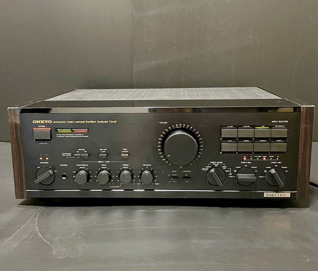 ONKYO Integra A-819RX プリメインアンプ 本体 Integra プリメインアンプ A-819XX ONKYO 名機ONKYO オンキヨー