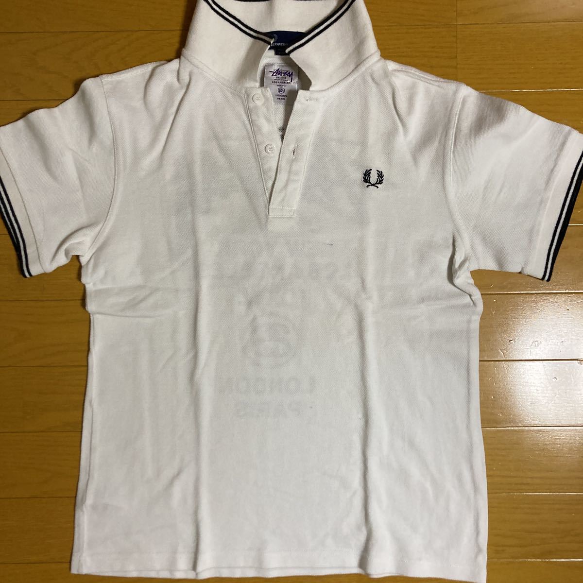 stussy フレッドペリー FREDPERRY コラボ ポロシャツ S 中古 レア