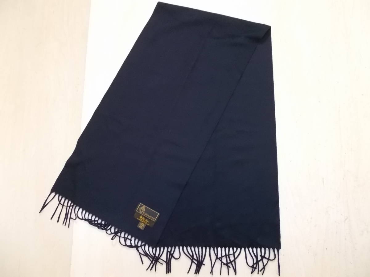 ◇LORO PIANA ロロピアーナ マフラー◇ ブルー カシミヤ100