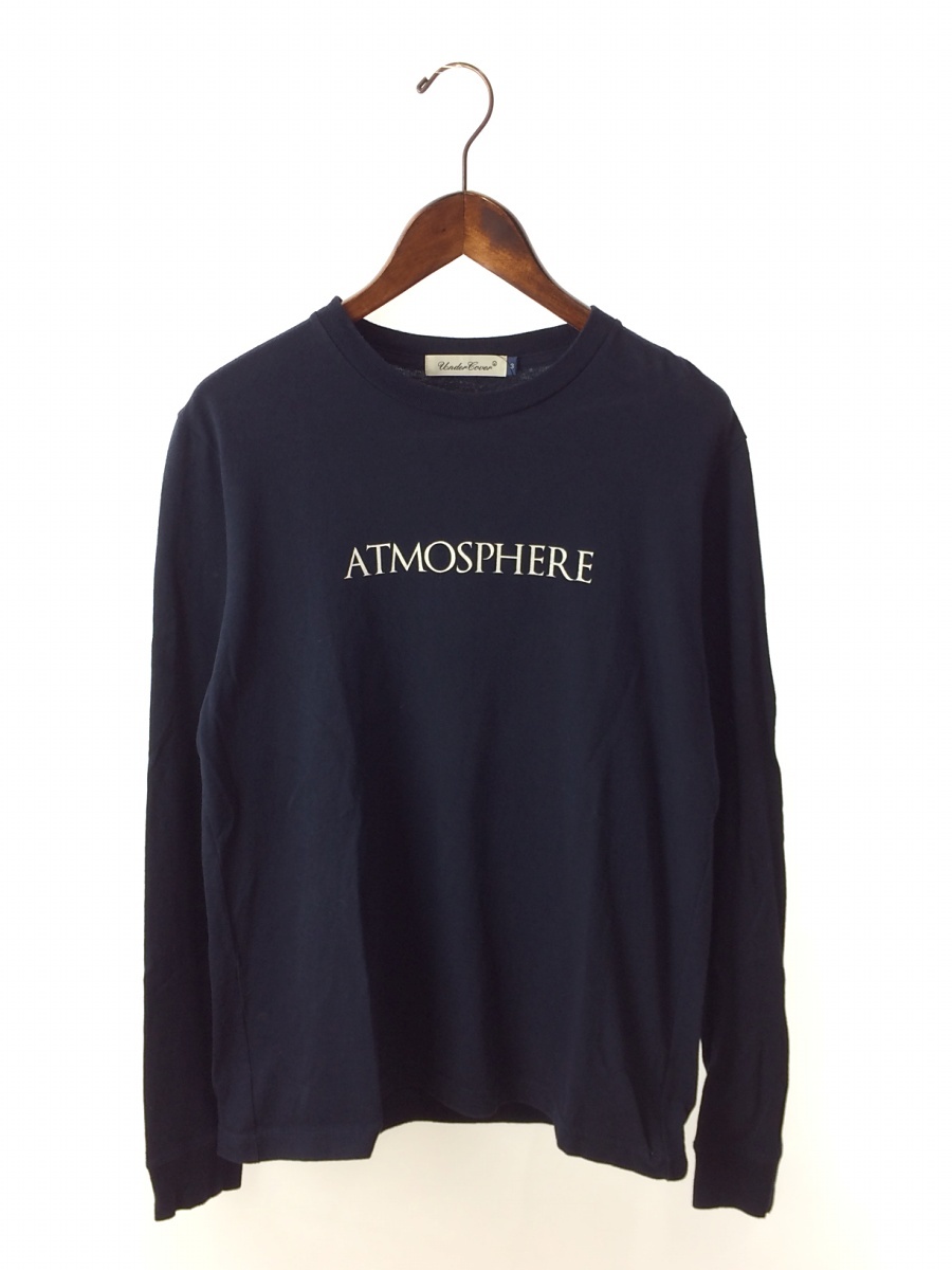 UNDERCOVER◆アンダーカバー/長袖Tシャツ/3/コットン/NVY/L/S TEE ATMOSPHERE