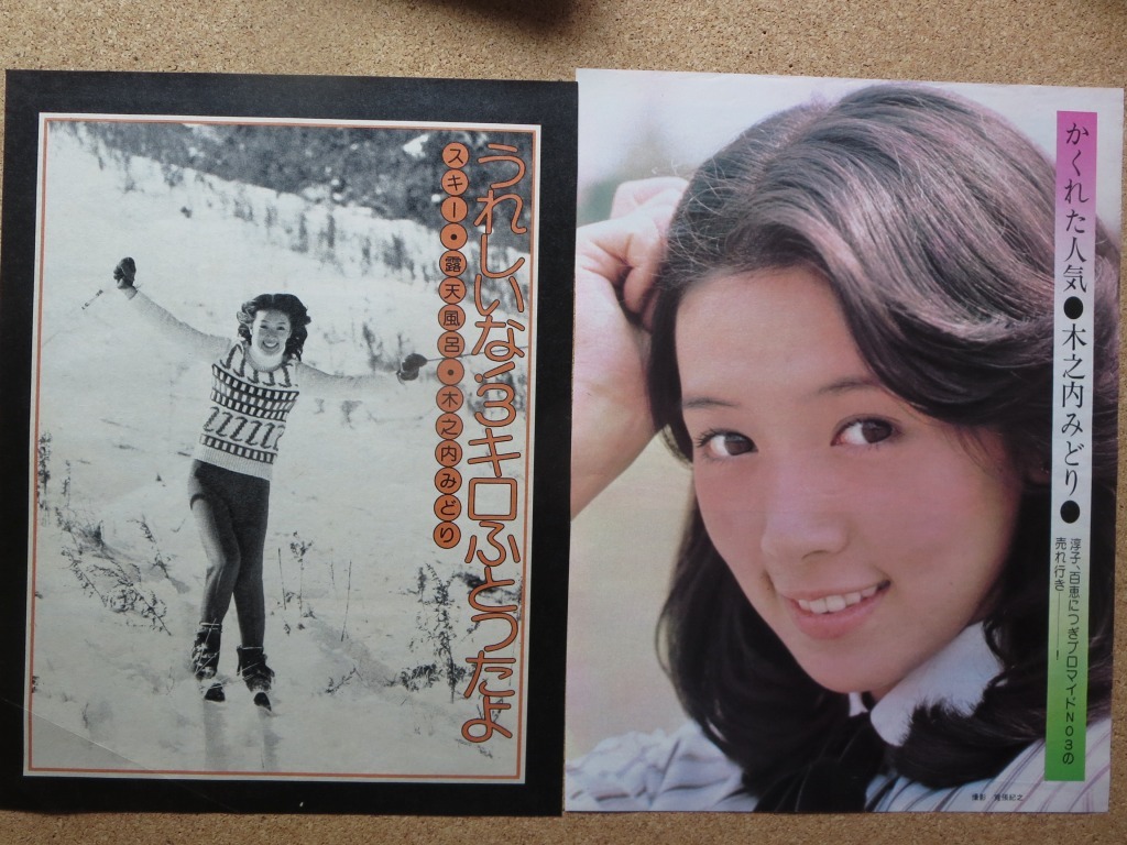 昭和アイドル 木之内みどり 俳優：竹内直人妻 18歳 さわやか水着他