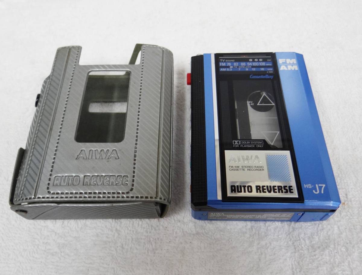 AIWA Cassette Boy HS-J7 ブル AM/FM 現状品 HS-J7 AIWA アイワ 58. 公式