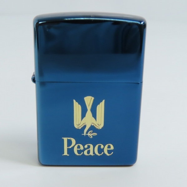 ZIPPO/ジッポー Peace/ピース ブルーチタンコーティング 1999年製 /LPL