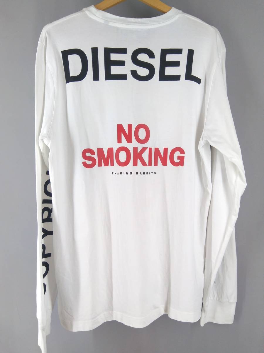 Diesel ディーゼル No Smoking Gr8 Fr2 ノースモーキング 禁煙マーク 長袖tシャツ F King Rabbits カジュアル M ホワイト 通年 長袖tシャツ 売買されたオークション情報 Yahooの商品情報をアーカイブ公開 オークファン Aucfan Com