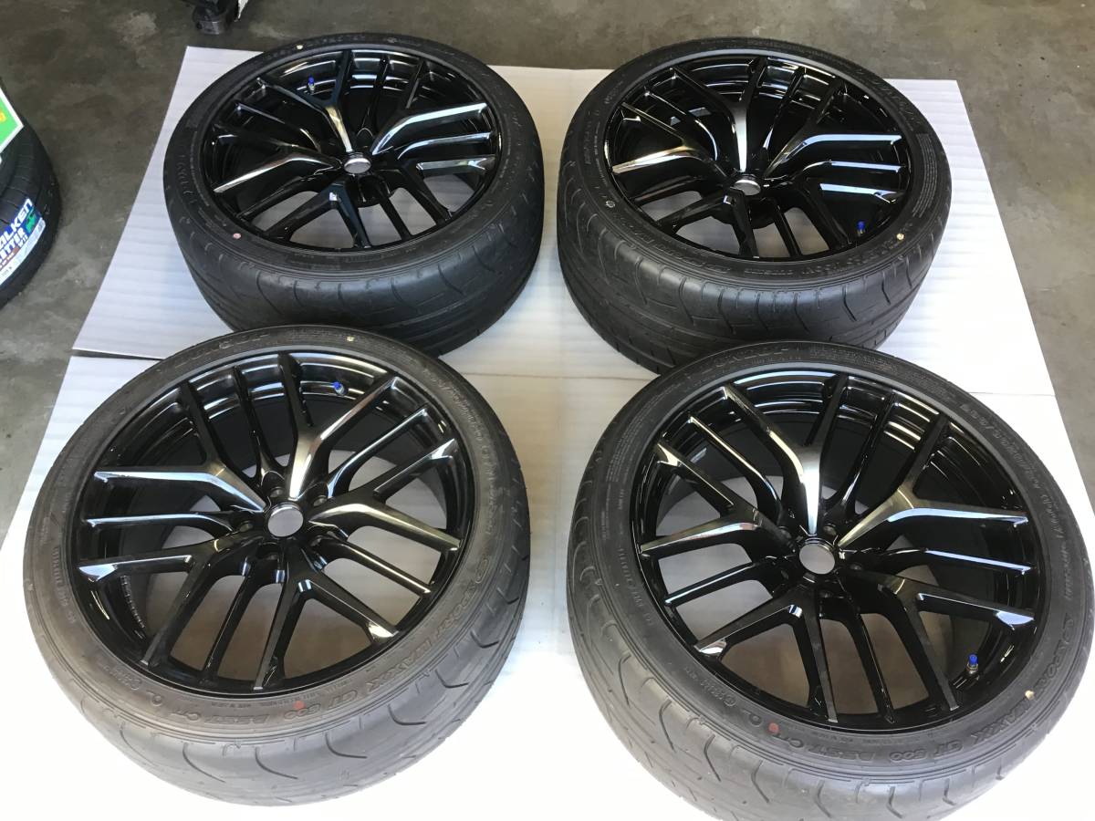 爆買い，人気 バリ溝 日産 GT-R R35 後期 純正 MY17 鍛造 4本 RAYS NISMO 255/40R20 285/35R20 アルミホイールセット 9.5J +45 10.5J +25 114.3 5H(ラジアルタイヤ)｜売買されたオークション情報、yahooの商品情報をアーカイブ公 5穴