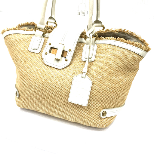 バーバリーブルーレーベル トートバッグ かごバッグ ワンショルダー  